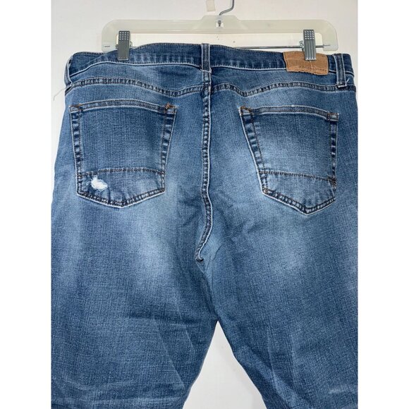 Aeropostale Mens Flex Effects Super Skinny Jeans Distressed Blue Denim 33x32 - Picture 13 of 15